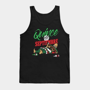 15 de Septiembre borracho Tank Top